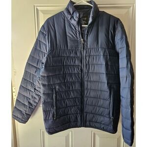 Swiss Tech Packable Puffer Jacket Women's Small Blue Cove Lightweight Quilted...